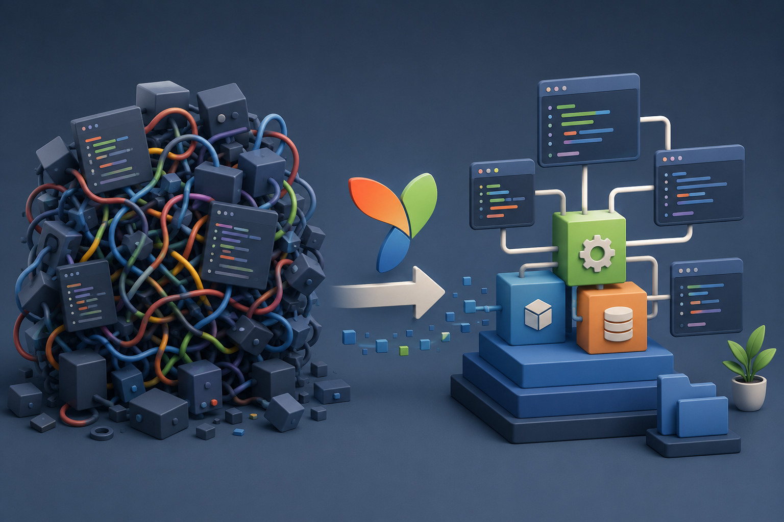 Refactoring a Yii2 application: moving from a complex structure to a clean architecture and optimized code